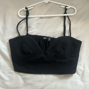Zara Black Women's Crop Top